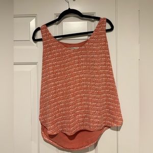 Coral sleeveless top from LOFT size Medium
